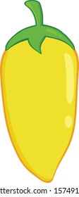 Yellow Chili Pepper Vector Illustration
