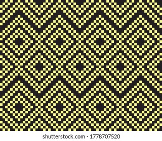 Fondo del patrón de la feria navideña amarilla para textiles de moda, prendas de vestir y gráficos