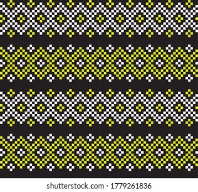 Fondo del patrón de la feria navideña amarilla para textiles de moda, prendas de vestir y gráficos