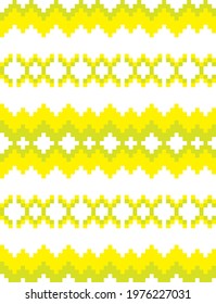 Yellow Christmas fair isle pattern background for fashion textiles, knitwear and graphics
