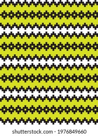 Yellow Christmas fair isle pattern background for fashion textiles, knitwear and graphics