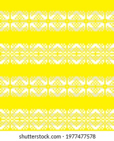 Yellow Christmas fair isle pattern background for fashion textiles, knitwear and graphics