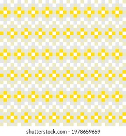 Yellow Christmas fair isle pattern background for fashion textiles, knitwear and graphics