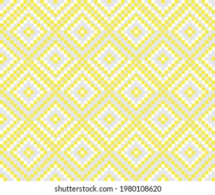 Yellow Christmas fair isle pattern background for fashion textiles, knitwear and graphics