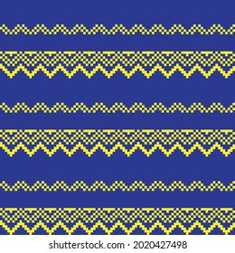 Yellow Christmas fair isle pattern background for fashion textiles, knitwear and graphics