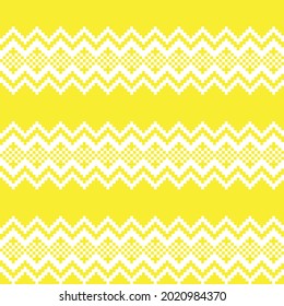 Yellow Christmas fair isle pattern background for fashion textiles, knitwear and graphics