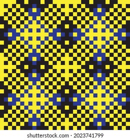 Yellow Christmas fair isle pattern background for fashion textiles, knitwear and graphics