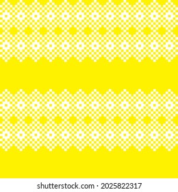 Yellow Christmas fair isle pattern background for fashion textiles, knitwear and graphics