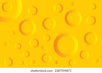 Yellow Circle 3d Aesthetic Background