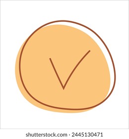 Yellow Circle With Check Mark