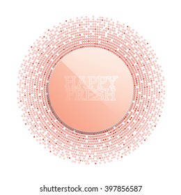 Yellow circle color design