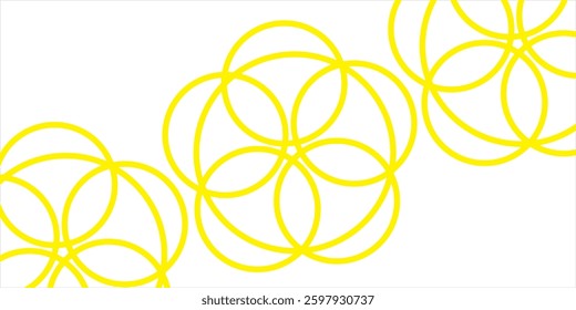 Yellow circle image. Highlight hand drawn circle on white background.vector illustration