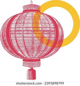 Yellow circle, lantern - Asia 