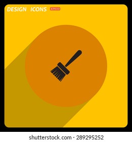 Yellow circle on a yellow background with shadow