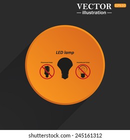Yellow circle on a black background with a shadow