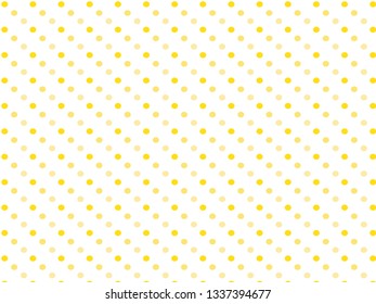 Yellow circle pattern arranged on a white background