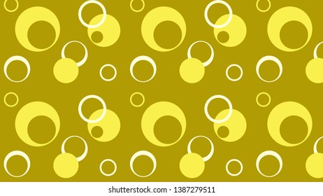 Yellow Circle Pattern Background Vector