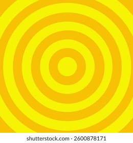Yellow Circle Radial Background Pop Art Design Template