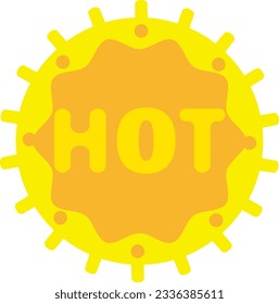 Yellow Circle Sun Sunlight Special Sale Icon Style