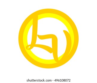 yellow circle typography letter typography letter typeset typeface alphabet font image vector icon