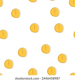 Yellow Circles on White Background