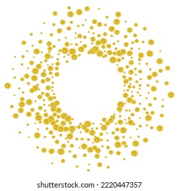 Yellow Citrus Background White Vector. Citrus Organic Decoration. Bright Drink Lime. Yellow Detox Illustration.