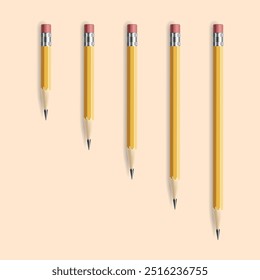 Yellow Classic Sharp Pencil I remember your childhood  