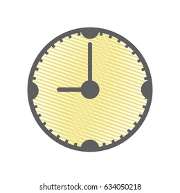 yellow clock to know the time of day