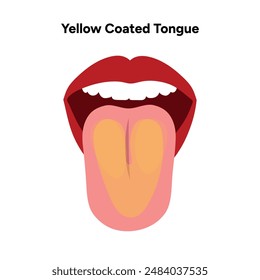 Yellow coated tongue human problem