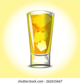 Yellow cocktail