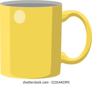 Alfombra de café amarillo, ilustración, vector sobre un fondo blanco.