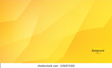 Yellow color abstract geometric background art vector