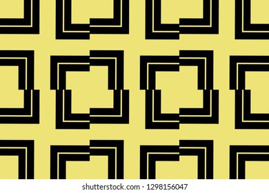 Yellow color. abstract seamless geometric pattern. for wallpapers, web page background, surface textures, Image for advertising booklets, banners. Vector illustration