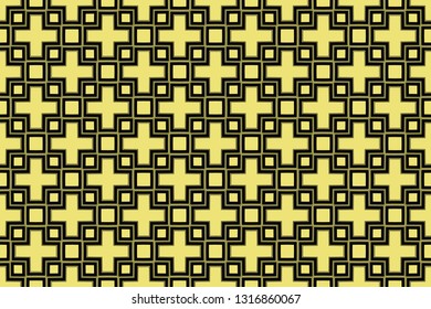 Yellow color. abstract seamless geometric pattern. for wallpapers, web page background, surface textures, Image for advertising booklets, banners. Vector illustration