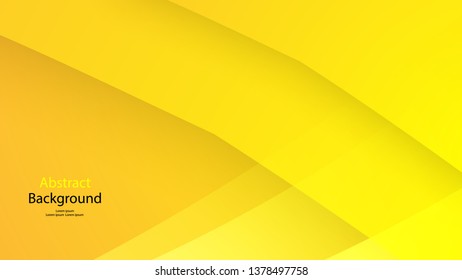 Yellow color background abstract art vector