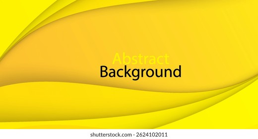 Ilustración vectorial de arte abstracto de fondo de color amarillo
