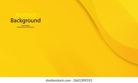 Vector de arte abstracto de fondo de color amarillo