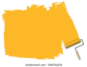 Yellow color background, painted background that can be used for corporate document presentations