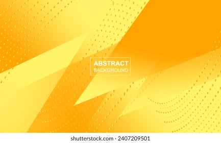 Yellow color background shape dot futuristic element for company corporate branding presentation illustration template design