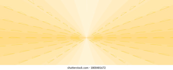 Yellow color background texture with rays sunlight wallpaper pattern vector illustration art graphic design modern style
