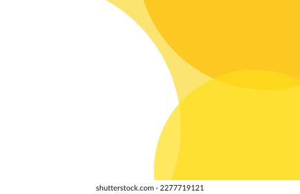 Yellow color circles background with overlap layer. For wallpaper, cover, banner, poster, placard and presentation. Abstract background for business card and flyer template, vector illustration 