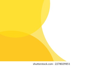 Yellow color circles background with overlap layer. For wallpaper, cover, banner, poster, placard and presentation. Abstract background for business card and flyer template, vector illustration 
