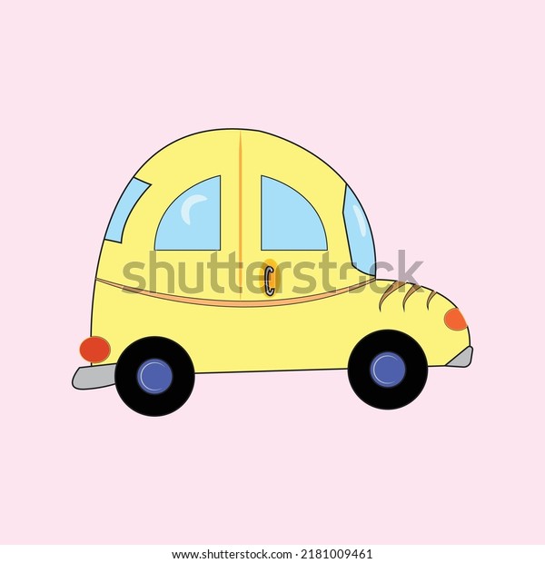 Yellow color\
cute toy vehicle car for kid and\
baby
