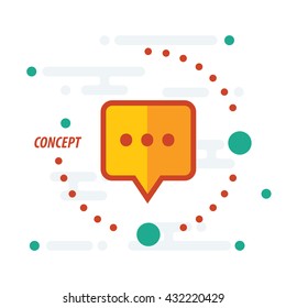 yellow color design bubbles talk concept 