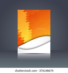 Yellow color elegant flyer design
