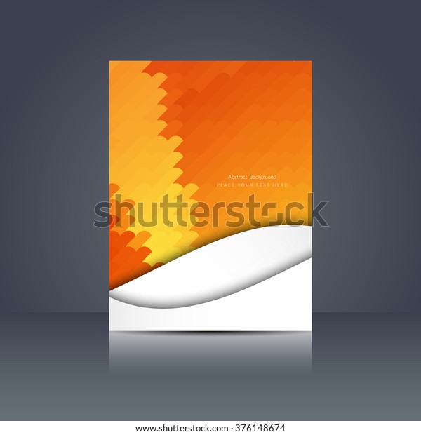 Yellow Color Elegant Flyer Design Stock Vector Royalty Free