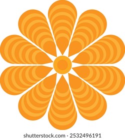 Imagem de vetor de flor de cor amarela para designer