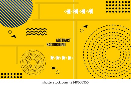 fondo geométrico de color amarillo con patrón dinámico. utilizado para diseñar banners, sitios web, afiches.