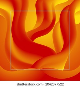 yellow color gradient 3d looks fluid abstract background design. vector style social media website banner element.