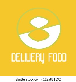 Yellow color logo for food stores